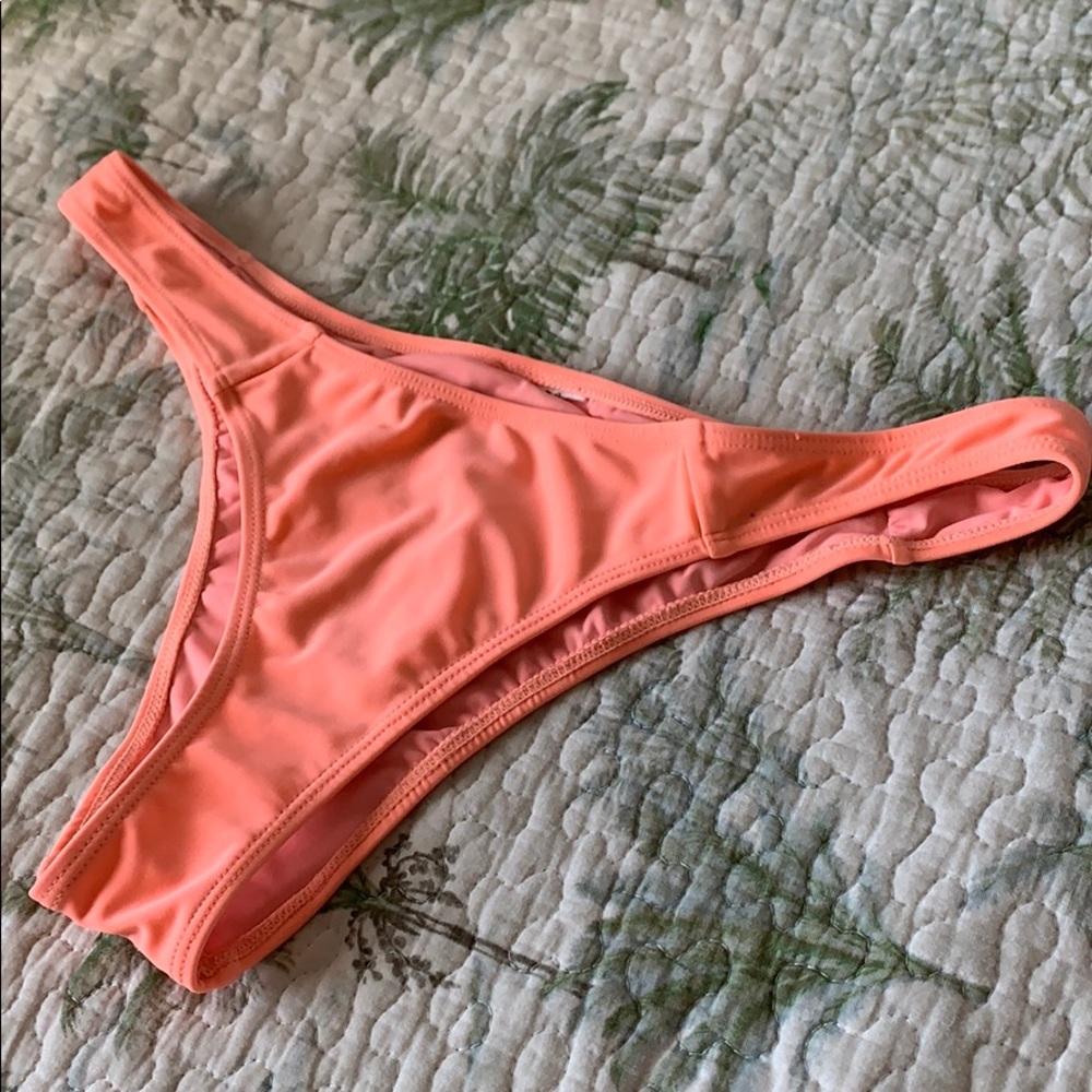 Neon Orange Brazilian Bikini Bottom